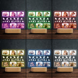 We Love You - Personalized Mother Shaped Plaque Light Base