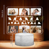 We Love You - Personalized Mother Shaped Plaque Light Base