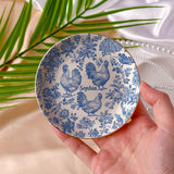 Chicken Toile de Jouy - Personalized Chicken Fully Printed Jewelry Dish