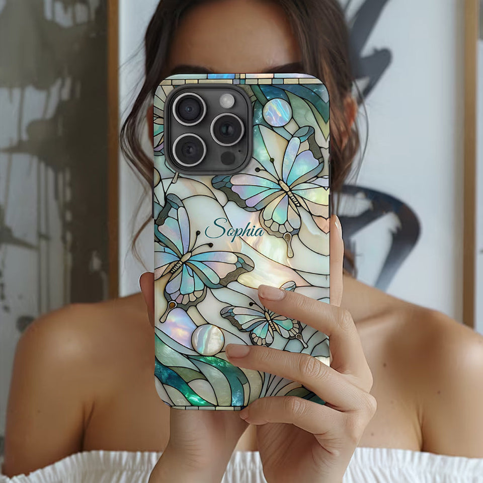 Love Butterflies - Personalized Butterfly Full Print Phone Case