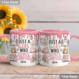 Just A Girl Who Loves Camping - Personalized Camping Accent Mug