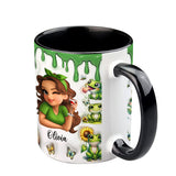 I Like Frogs & Maybe 3 People - Personalized Frog Accent Mug
