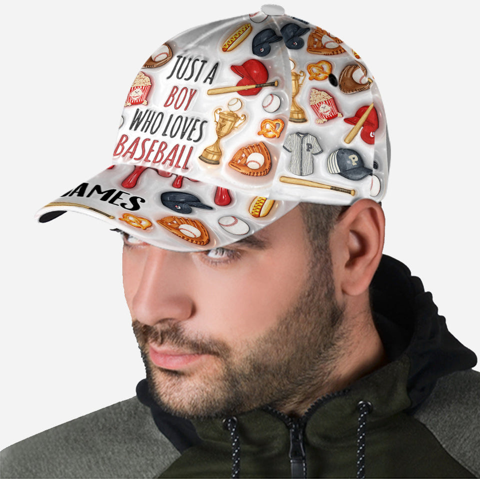 Just A Girl/Boy Who Loves Baseball - Personalized Baseball Classic Cap