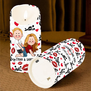 I Love You - Personalized Couple Flameless Candle