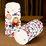 I Love You - Personalized Couple Flameless Candle