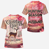 Hello Hunting Season Goodbye Husband - Personalized Hunting All Over Shirt