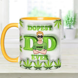 Daddy's Lil Buds World's Dopest Dad - Personalized Father Accent Mug