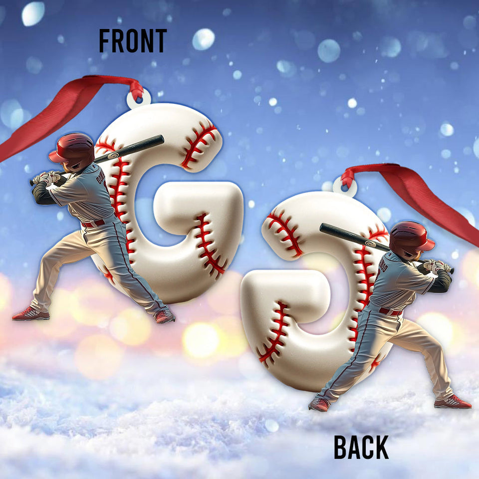 Best Player Ever - Personalized Baseball Ornament