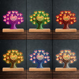 Grandma's Sweethearts - Personalized Grandma Shaped Plaque Light Base