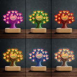 Grandma's Sweethearts - Personalized Grandma Shaped Plaque Light Base