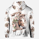 Just A Girl Who Loves Horses - Personalized Horse Hoodie and Leggings