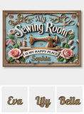 My Sewing Room - Personalized Sewing Rectangle Metal Sign