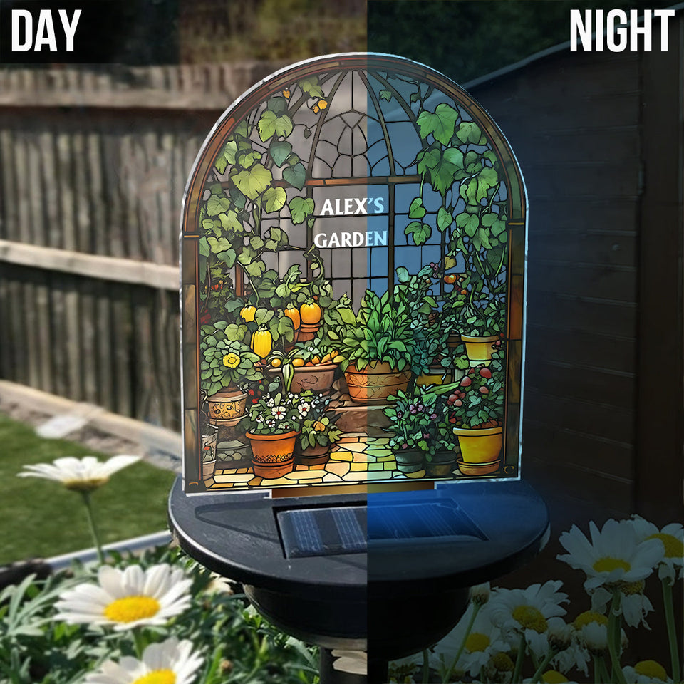 Glass House - Personalized Gardening Garden Solar Light