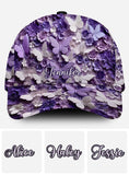 Purple Butterflies - Personalized Butterfly Classic Cap