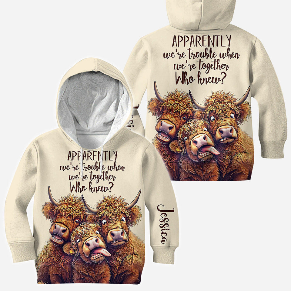 Apparently We're Trouble - Personalized Bestie All Over Shirt
