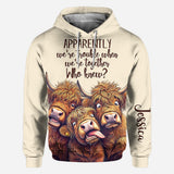 Apparently We're Trouble - Personalized Bestie All Over Shirt