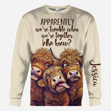 Apparently We're Trouble - Personalized Bestie All Over Shirt