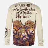 Apparently We're Trouble - Personalized Bestie All Over Shirt