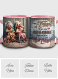 Let's Be Friends Til We Re Old And Bonkers - Personalized Bestie Accent Mug