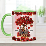 Tree of Love - Personalized Couple Accent Mug