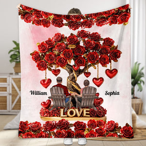 Tree of Love - Personalized Couple Blanket