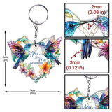Hummingbird Couple - Personalized Hummingbird Keychain