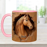 Love Horse - Personalized Horse Accent Mug