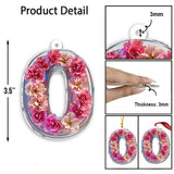 Beautiful Floral Letter - Personalized Mother Custom Shaped Ornament