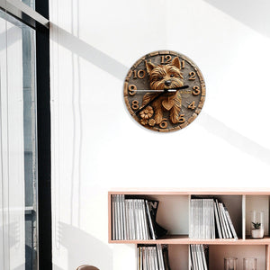 Cute Yorkshire Terrier - Personalized Yorkshire Terriers Wall Clock