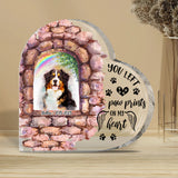 No Longer By My Side - Personalized Dog Custom Shaped Acrylic Plaque