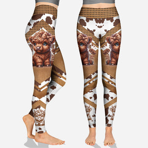 Sweetie - Personalized Highland Cow Hoodie and Leggings
