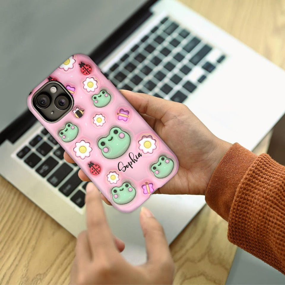 Love Frogs - Personalized Frog Full Print Phone Case
