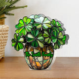 Lucky Flower - Personalized Saint Patrick's Day Custom Shaped Acrylic Plaque