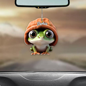 Adorable Frog - Personalized Frog Car Ornament