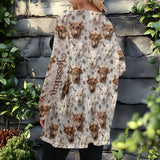 Cute Highland Cow - Personalized Cardigan