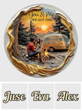 You & Me We Got This - Personalized Camping Round Shaped Stone