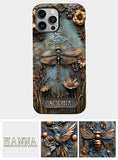 Beautiful Drafgonfly, Butterfly, Hummingbird - Personalized Gardening Full Print Phone Case