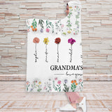 Grandma Garden - Personalized Grandma Hooded Blanket