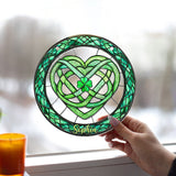 Lucky Symbol - Personalized Saint Patrick's Day Window Hanging Suncatcher Ornament