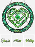 Lucky Symbol - Personalized Saint Patrick's Day Window Hanging Suncatcher Ornament