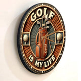 Golf Is My Life - Personalized Golf Wall Clock