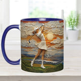 Golf Is My Life - Personalized Golf Accent Mug