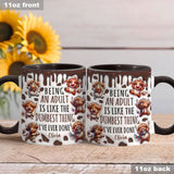 Being An Adult Is Like The Dumbest Thing - Personalized Accent Mug