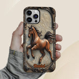 Love Horse - Personalized Horse Full Print Phone Case