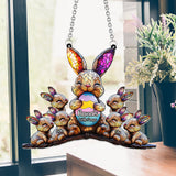 Nana's Little Peeps, Easter's Day Decoration - Personalized Grandma Window Hanging Suncatcher Ornament
