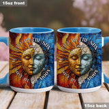 Live By The Sun Love By The Moon - Personalized Hippie Accent Mug