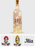 Sisters - Personalized Bestie Wine Bottle Lamp