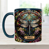 Beautiful Dragonfly - Personalized Gardening Accent Mug