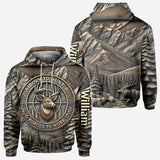 Born To Hunt Forced To Work - Personalized Hunting All Over Shirt
