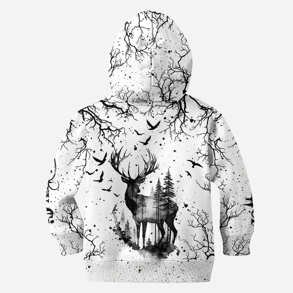 Country Style Black White - Personalized Hunting Hoodie and Leggings